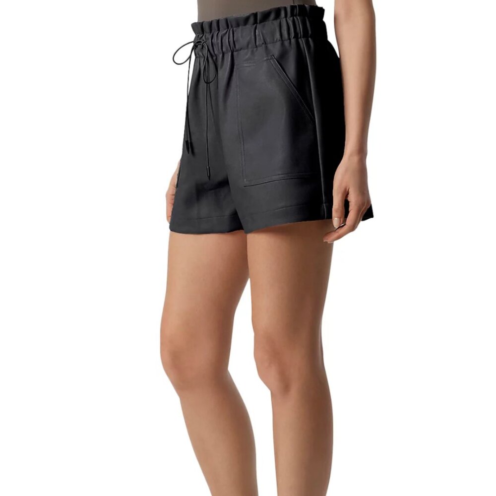 Bagatelle NY Faux Leather Paper Bag Shorts – Size L